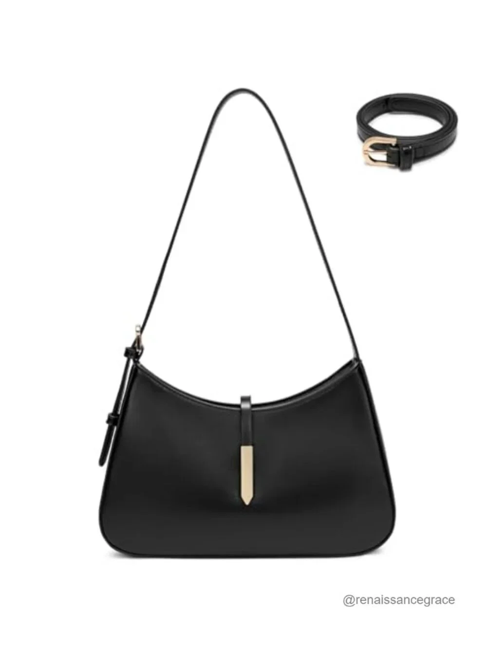 Faux Leather Shoulder Bag Women Hobo Handbags Adjustable Crossbody Purse